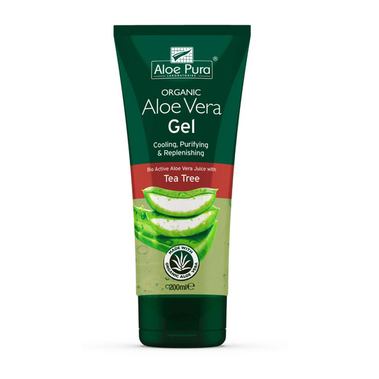 2 X Aloe Pura - Organic Natural Bio Active Aloe Vera Gel - 200ml