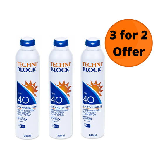 Techniblock SPF 40 340ml Sunscreen 3 for 2