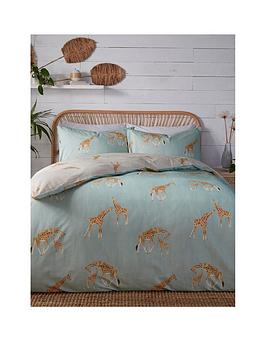 Fusion Milo Giraffe Duvet Cover Set - Blue