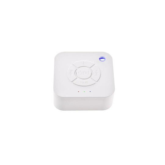 (White) White Noise Machine Usb Rechargeable Timed Shutdown Sleep Sound