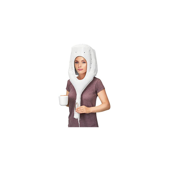 ProfiCare, PC-HTH 3003 3 in 1 ion-Drying Hood, hairdryer and Curling Brush in one, Including Practical Storage Bag, White