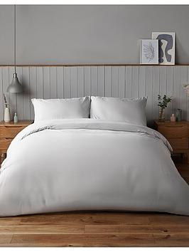 Silentnight Supersoft Plain Dye Duvet Cover Set - White