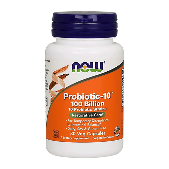 NOW Foods Probiotic-10 , 100 Billion - 30 vcaps