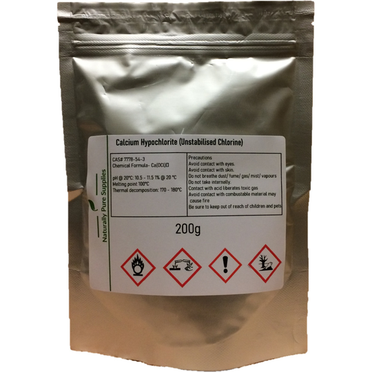 Calcium Hypochlorite, Unstabilised Chlorine 65%- 200g