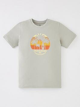 Jack & Jones Junior Boys Summer Cool Tshirt - Wrought Iron
