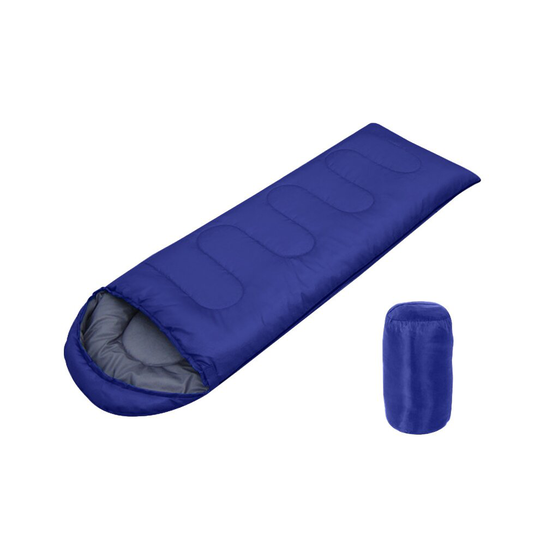 (Dark Blue, 0.7kg(180+30)*75cm) 4 Season Sleeping Bag Waterproof Outdoor Camping Hiking Envelope Single Zip Bags