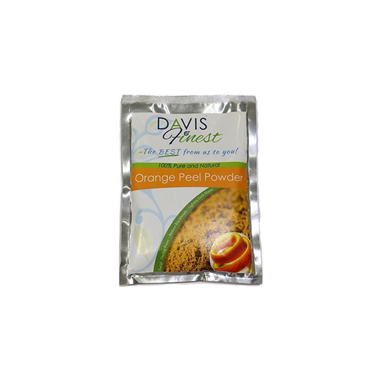 Davis Finest Orange Peel Powder - Pure Natural Face Lightener Brightener Even Skin Tone Complexion Mask - Pore Cleansing Oily Acne Prone Skin Hair...