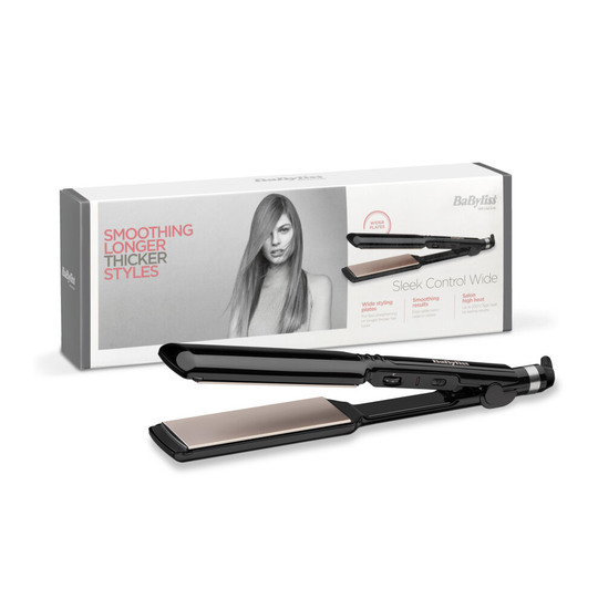 BaByliss Stlyer 2179U Hair Straightener With Wide Nano-Ceramic Plates 235C