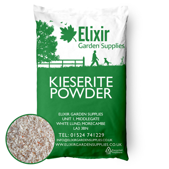 (Bag, 25kg) Elixir Gardens | Kieserite Powder - Multi-Purpose Neutral Plant Fertiliser | 16%Mg / 26%MgO
