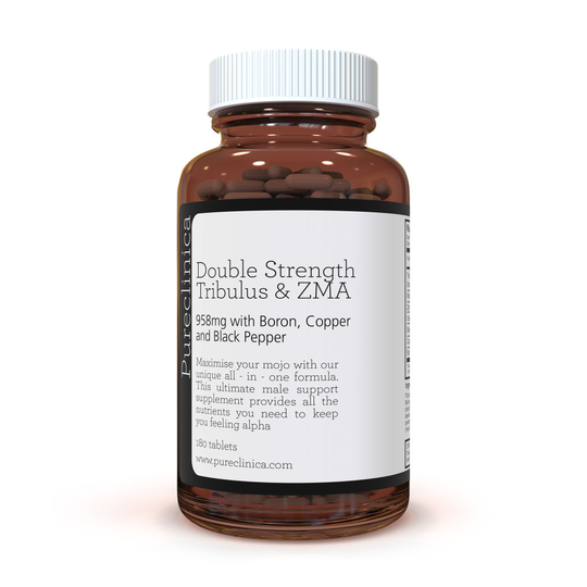 Double Strength Tribulus and ZMA (958mg - 40% Saponins with Copper, Boron & Black Pepper) x 180 Tablets