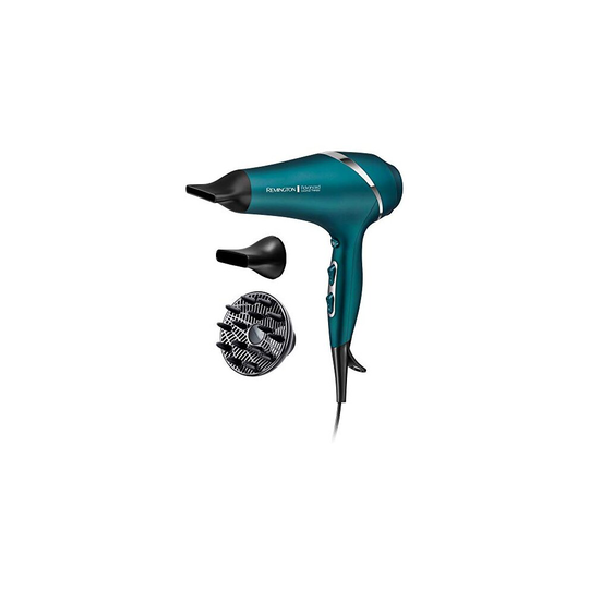 Remington Advanced Coconut Therapy Hair Dryer - 2300 W Hairdryer with Diffuser and 2 Concentrators Infused with Micro Conditioners - AC8648