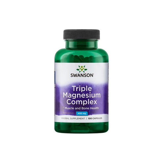 Swanson Triple Magnesium Complex, 400mg , 100 caps