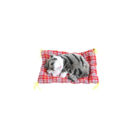 (1#) Plush Stuffed Toy Sleeping Cat Simulation Sound