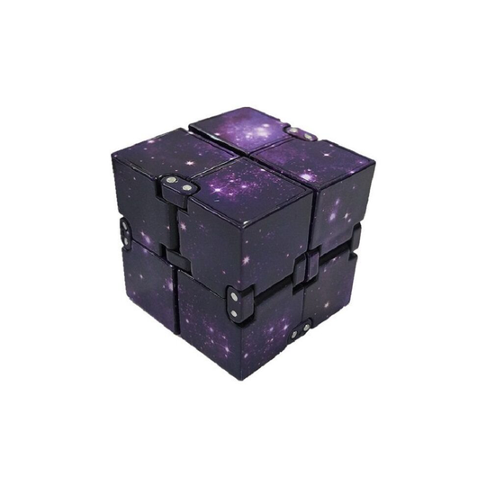 (StarryPurple) Sensory Infinity Cube Stress Fidget Autism Anxiety Relief Kids Adult Toys Relax