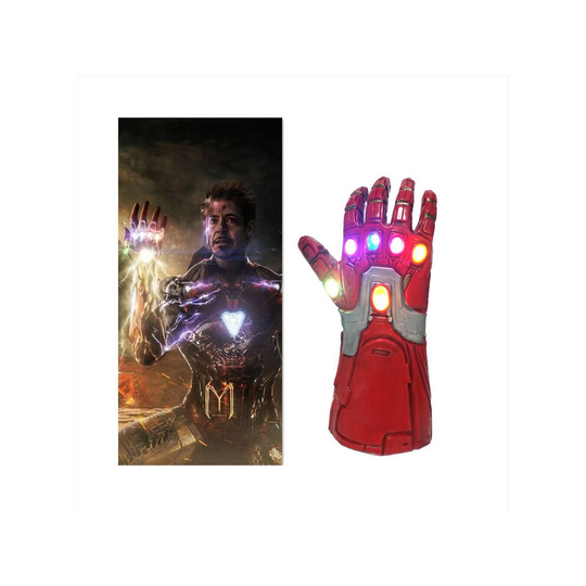 Kids Iron Man Infinity Gauntlet Gloves with Led Light Right Hand Toy