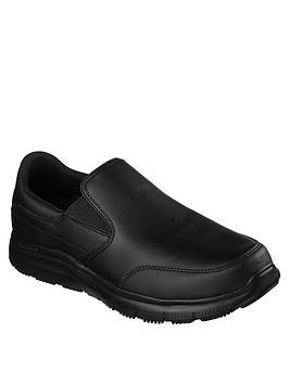 Skechers Flex Advantage Bronwood Slip On Shoe - Black, Black, Size 9, Men