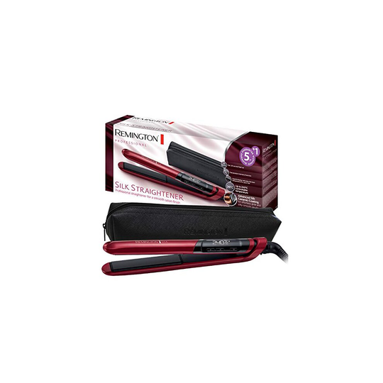 Remington S9600 Silk Straightener with Advanced Silk Ceramic Coating - Red