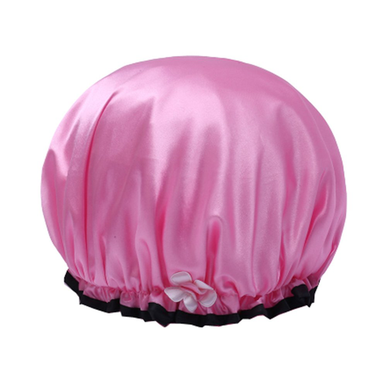 Children'S Shower Cap Waterproof,Shampoo Cap Thick Cute-Pink