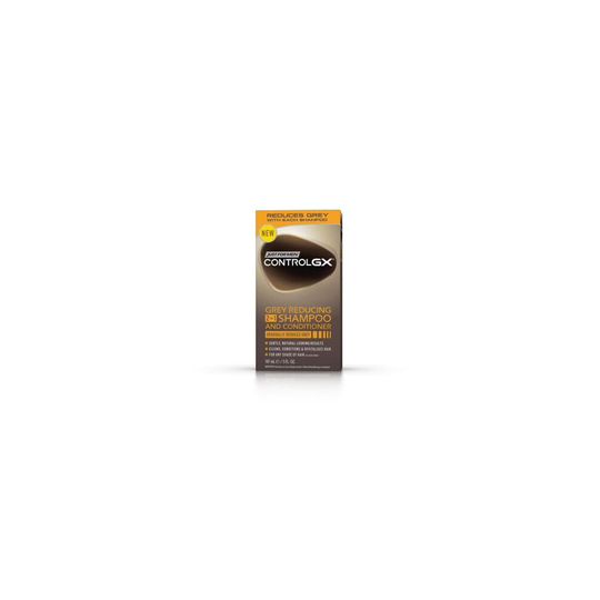 Just for men Control GX, Grey Reducing 2-in-1 Shampoo & Conditioner for Grey Hair - All Shades, 147 ml