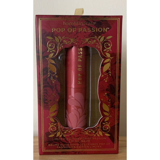bareMinerals pop of passion lip oil-balm in crimson pop