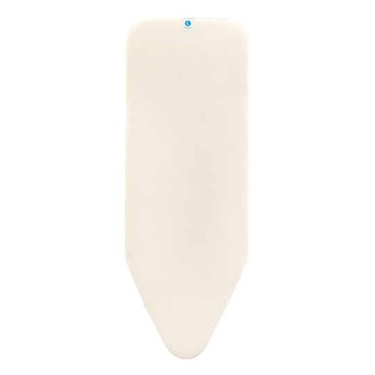Brabantia Replacement Ironing Board Cover C, 124x45 cm - Cotton, 2mm Foam - Ecru