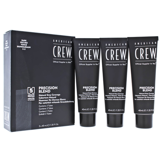 American Crew Precision Blend Hair Color Kit - # 2-3 Dark Oscuro - 3 x 1.35 oz Hair Color