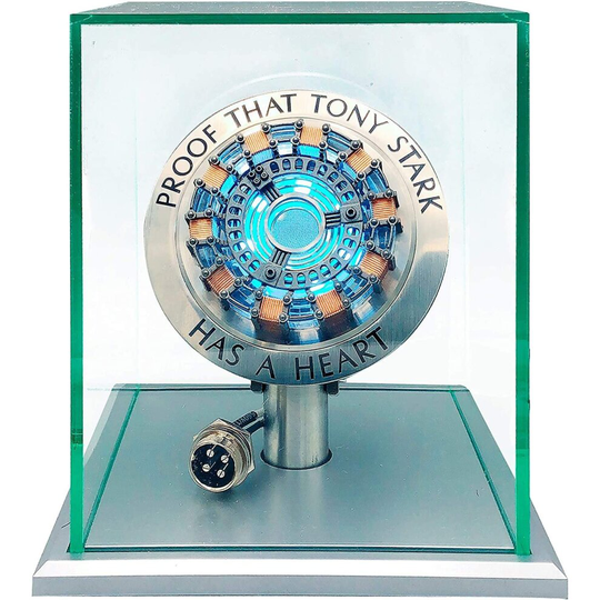 1:1 Iron Man Arc Reactor Model LED Light Vibration Sensing Control