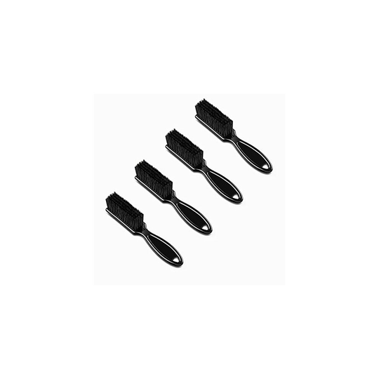 4 Pcs Fade Brush Clipper Blade Cleaning Brush Trimmer Barber Cleaning Brush Tool Beard Brush Nylon Hair Styling Brush Tool Comb Scissors Cleaning