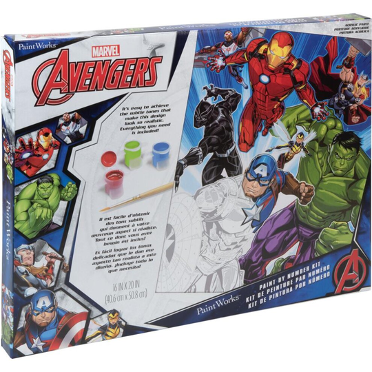 Paint Works Paint By Number Kit 16"X20" Avengers 91830