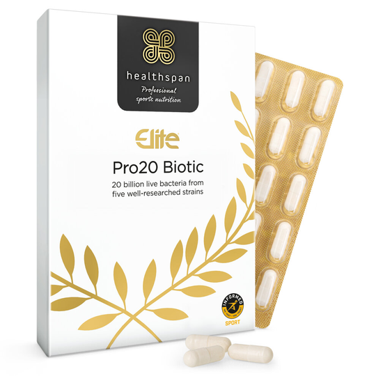 Healthspan Elite Pro20 Biotic, 120 Capsules, Live Bacteria, Vegan