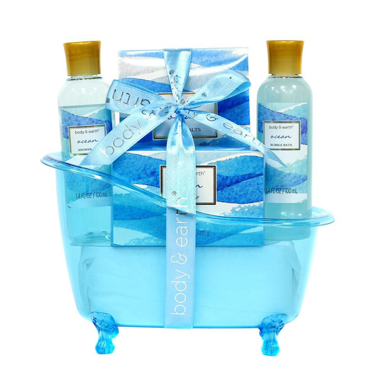 Spa Gifts for Women,Body & Earth Ocean Scented, Mother's Day Gift Set,7 Pcs Spa Gift for Her