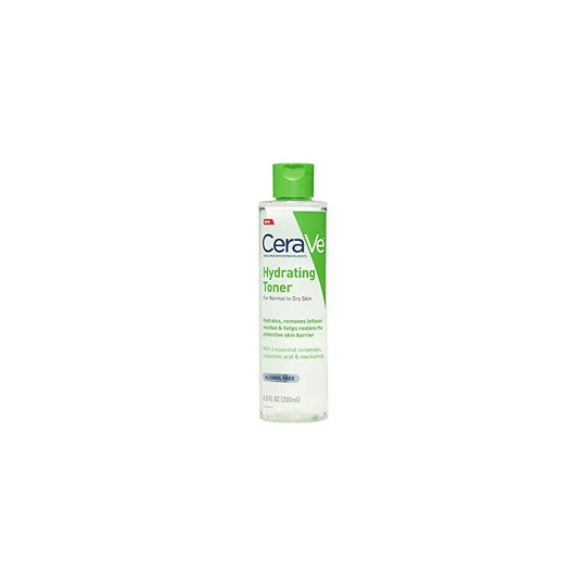 CeraVe Hydrating Toner for Face Non-Alcoholic with Hyaluronic Acid, Niacinamide, and Ceramides for Sensitive Dry Skin, Fragrance-Free Non Comedogenic,