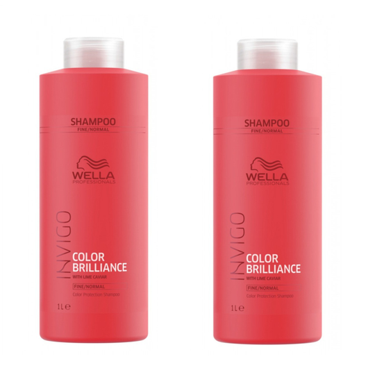 Wella INVIGO Color Brilliance Color Protection Fine/Normal Shampoo 1000ml x2