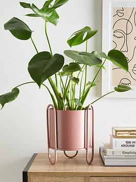 Very Home Mimi Metal Planter On Stand - Pink