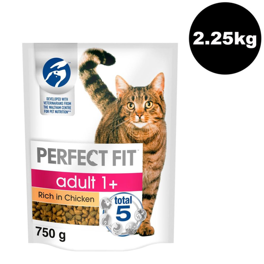 Perfect Fit Cat Complete Dry Adult 1+ Chicken 3x750g