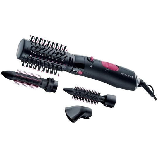 Remington Volume and Curl Air Styler, Ionic Hair Dryer Brush for Curling and Smoothing - AS7051, Black/Pink