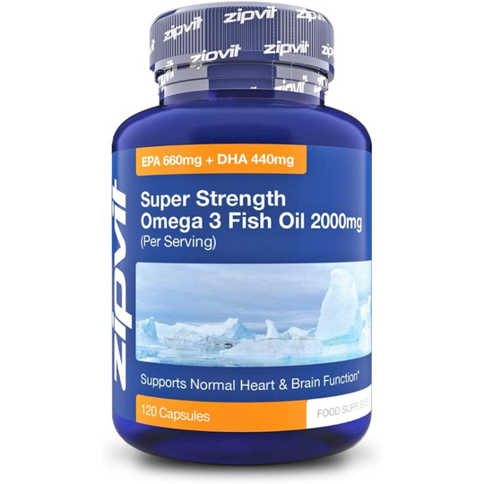 Omega 3 Fish Oil 2000mg, EPA 660mg DHA 440mg per Daily Serving