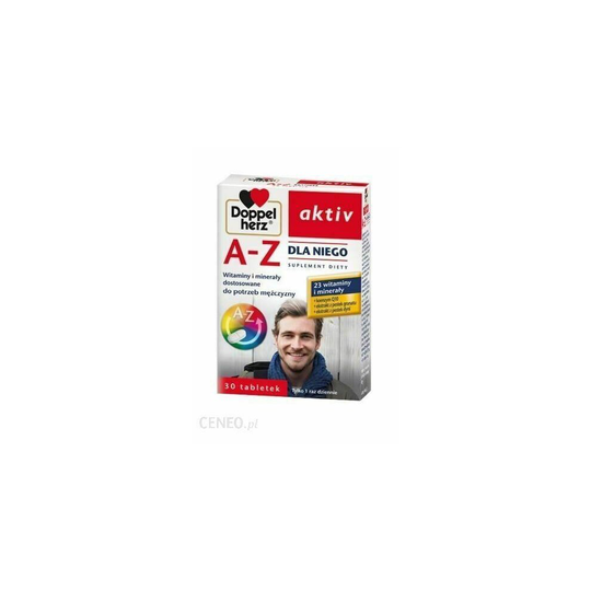 Doppelherz Aktiv A-Z Dla Niego witaminy i mineraly dla mezczyzn 30 tab MENMAG