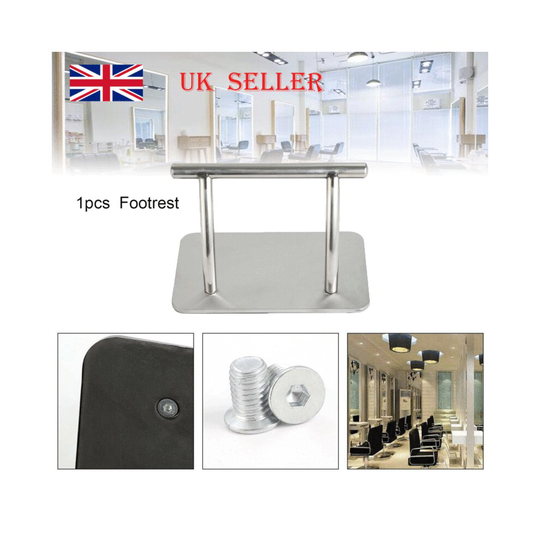 1X Stainless Steel Foot Rest Footrest Relax Hair Salon Chair Tattoo