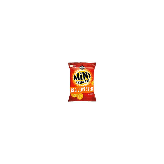 Jacob's Mini Cheddars Red Leicester Baked Snacks 90g (Pack of 12)