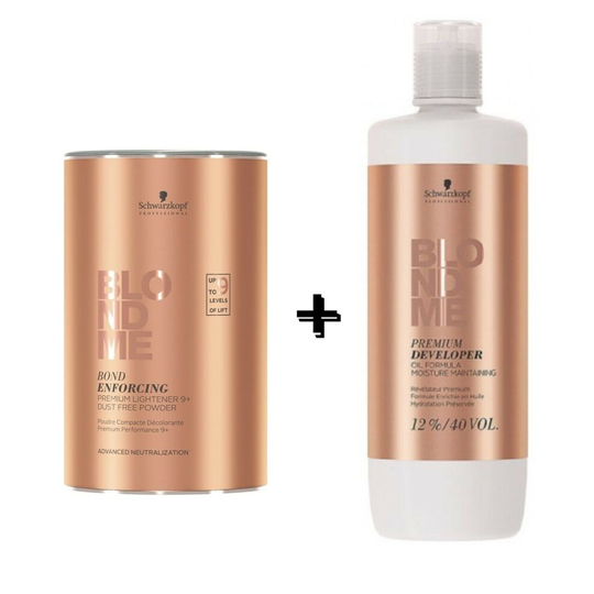 Schwarzkopf Blond me 9+ Powder 450g + 12% Developer 1L
