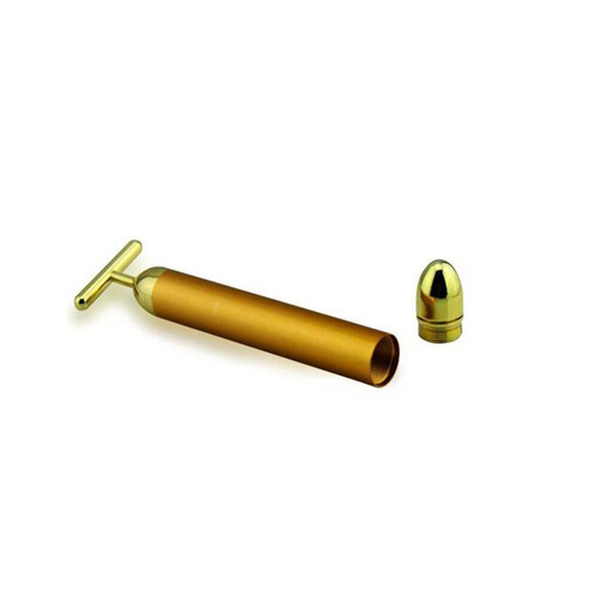 ( Facial Massage Tool) New Beauty Bar 24k Golden Pulse Skin Care Facial Roller Gold Massage Skin