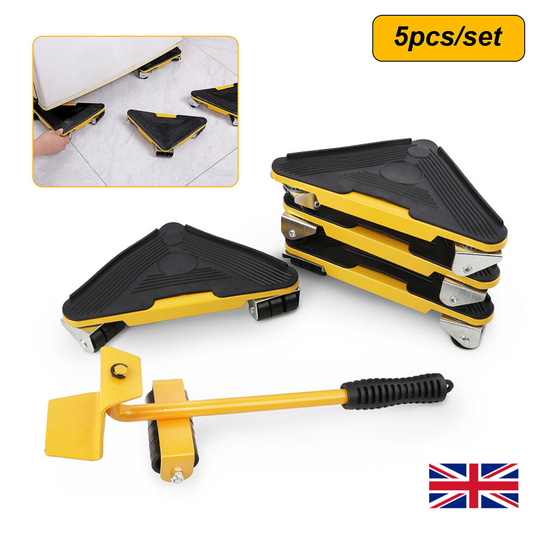Heavy Furniture Shifter Lifter Easy Movers Removal Slider Wheel Moving Kit