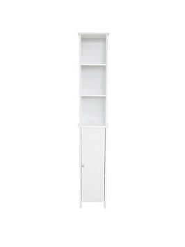 Lloyd Pascal Portland Tall Bathroom Storage Unit - White