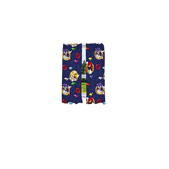 Franco Kids Room Window curtains Drapes Set, 82 in x 63 in, Sonic The Hedgehog, Anime