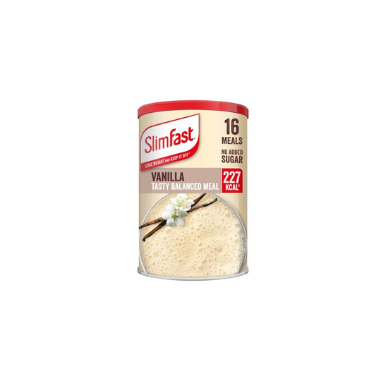 SlimFast Balanced Meal Shake, Healthy Shake for Balanced Diet Plan with Vitamins and Minerals, High in Fibre, Vanilla Flavour, 16 Servings, 584 g
