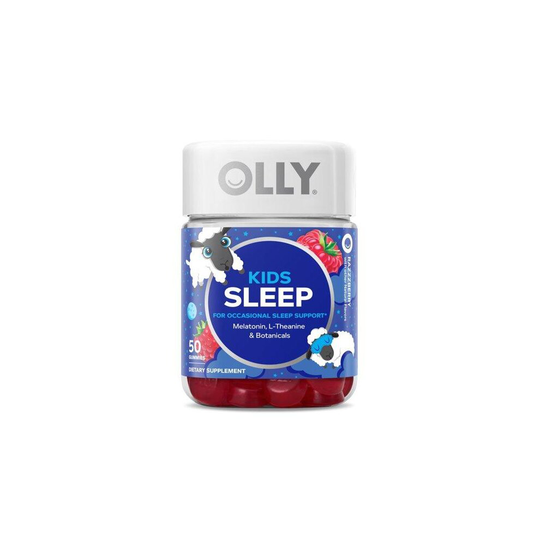 OLLY Kids Sleep Gummy, 0.5 Melatonin, L Theanine, Raspberry, 50 Ct