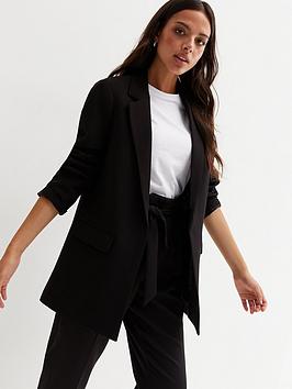 New Look Black Long Sleeve Relaxed Fit Blazer