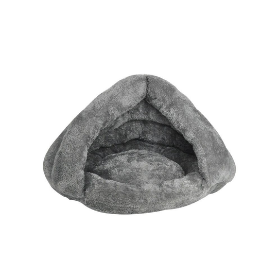 (Gray, M) Puppy Pet Cat Dog Bed Warm Soft Kennel Nest Cave House Sleeping Bag Mat Pad Tent