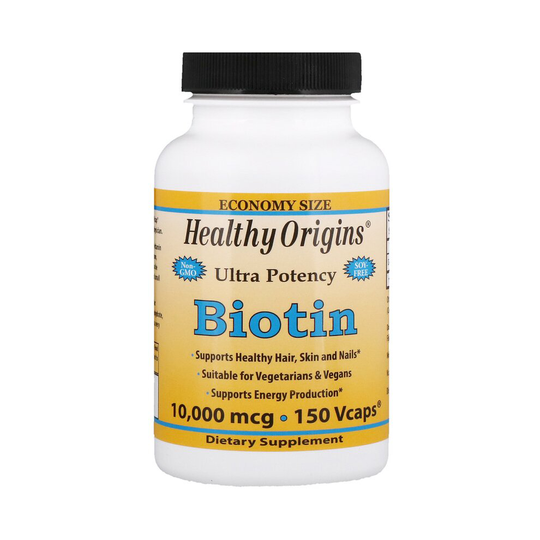 Healthy Origins, Biotin, Ultra Potency, 10,000 mcg, 150 Vcaps
